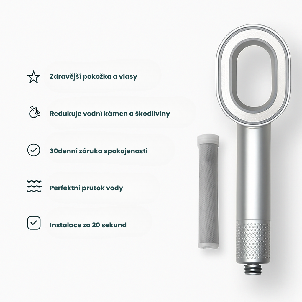 DermaLabs – Sprchová hlavice pro zdravější vlasy a pokožku